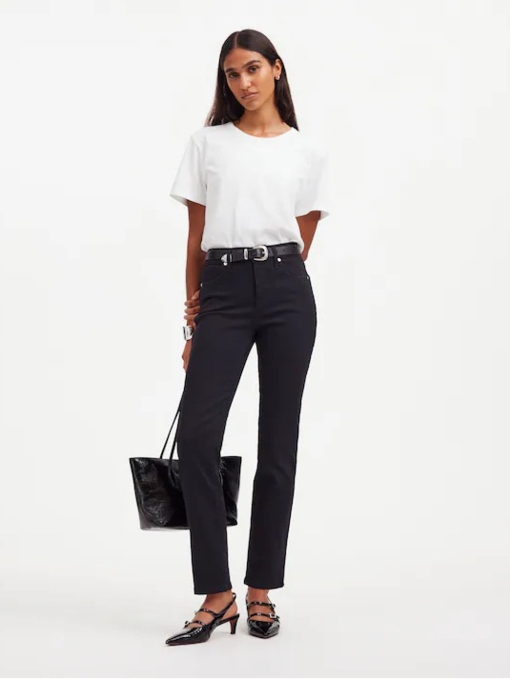 Madewell stovepipe new with tags jeans black